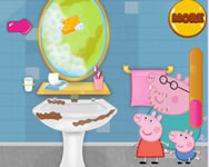 lnyos - Peppa pig bathroom cleaning
